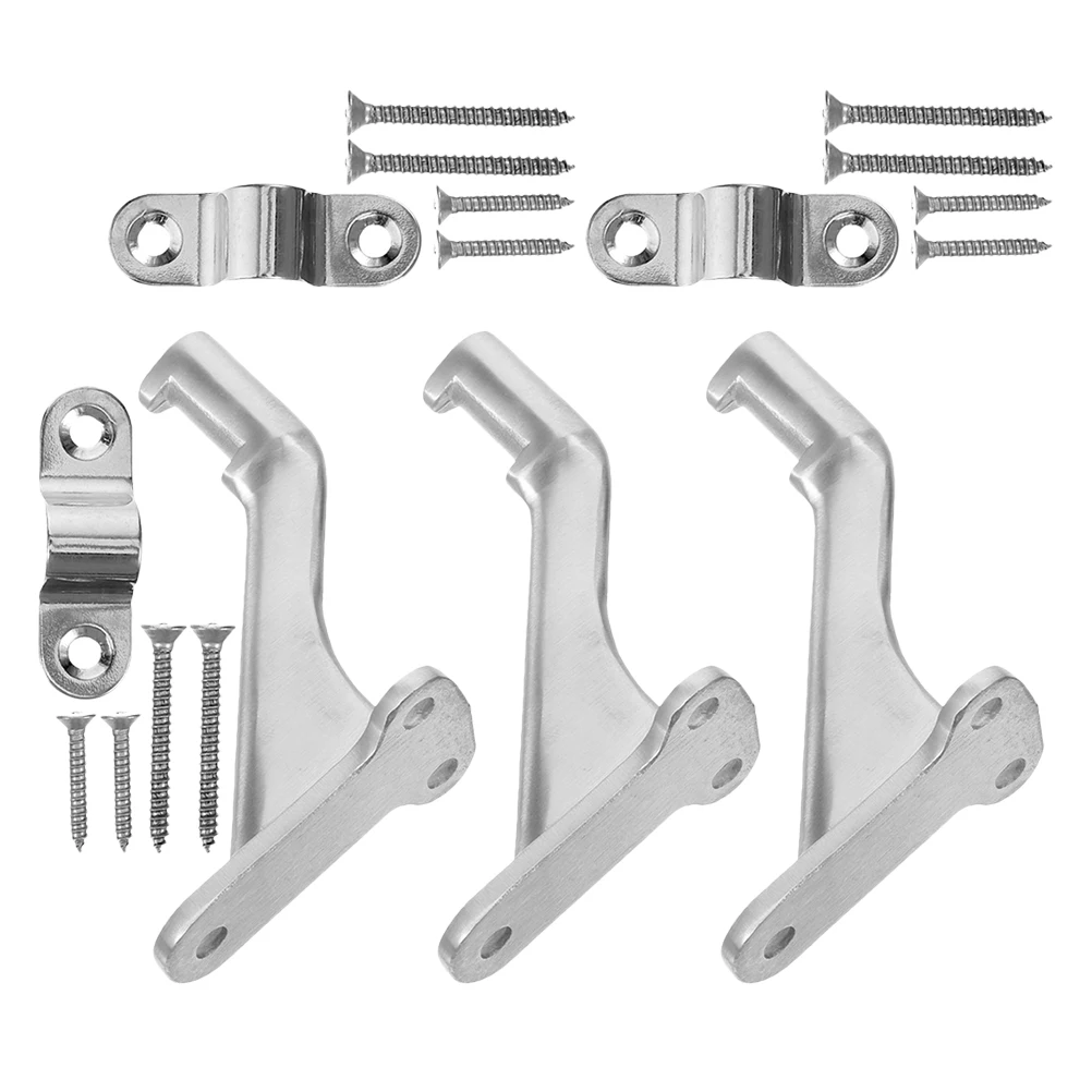 3Sets Handrail Holder Set Stainless Steel Stair Rail Bracket Easy Installation Strong Loadbearing Handrail Accessory
3Sets Handrail Holder Set Stainless Steel Stair Rail Bracket Easy Installation Strong Loadbearing Handrail Accessory