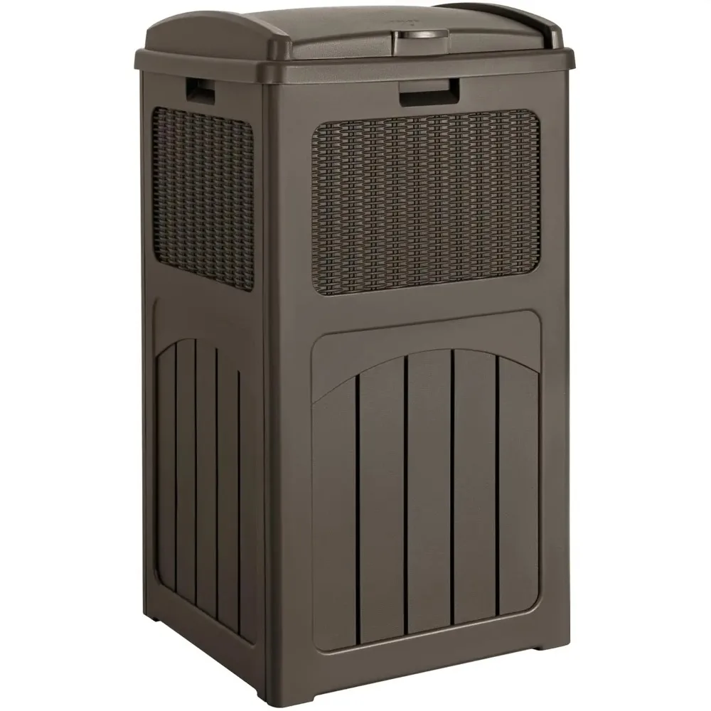 33 Gallon Outdoor Trash Can, Hideaway Garbage Bins with Tiered Lid, Waterproof Resin Outside Waste Bins for Patio,, Customized
33 Gallon Outdoor Trash Can, Hideaway Garbage Bins with Tiered Lid, Waterproof Resin Outside Waste Bins for Patio,, Customized
