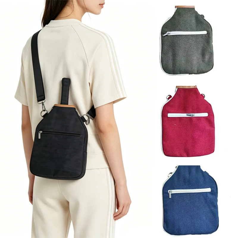 Jusenda Canvas Pickkle Racket Crossbody Bag, Thickness Pickball Racket Storage Protective Cover, Tennis Sports One Shoulder Bag
Jusenda Canvas Pickkle Racket Crossbody Bag, Thickness Pickball Racket Storage Protective Cover, Tennis Sports One Shoulder Bag