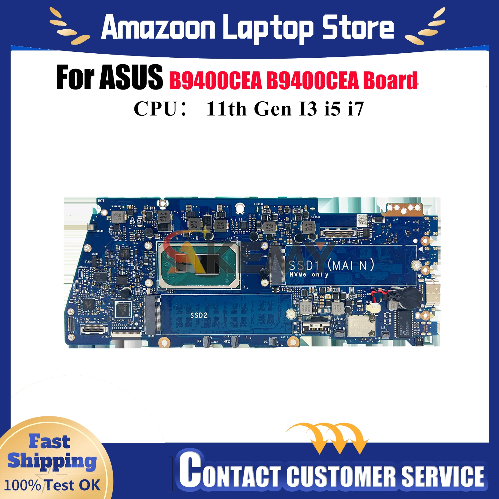 B9400CEA Материнская плата для ноутбука ASUS ExpertBook B9400C B9400CEA Материнская плата для ноутбука с 11-го поколения I3 i5 i7 tests ОК быстрая доставка
B9400CEA Материнская плата для ноутбука ASUS ExpertBook B9400C B9400CEA Материнская плата для ноутбука с 11-го поколения I3 i5 i7 tests ОК быстрая доставка