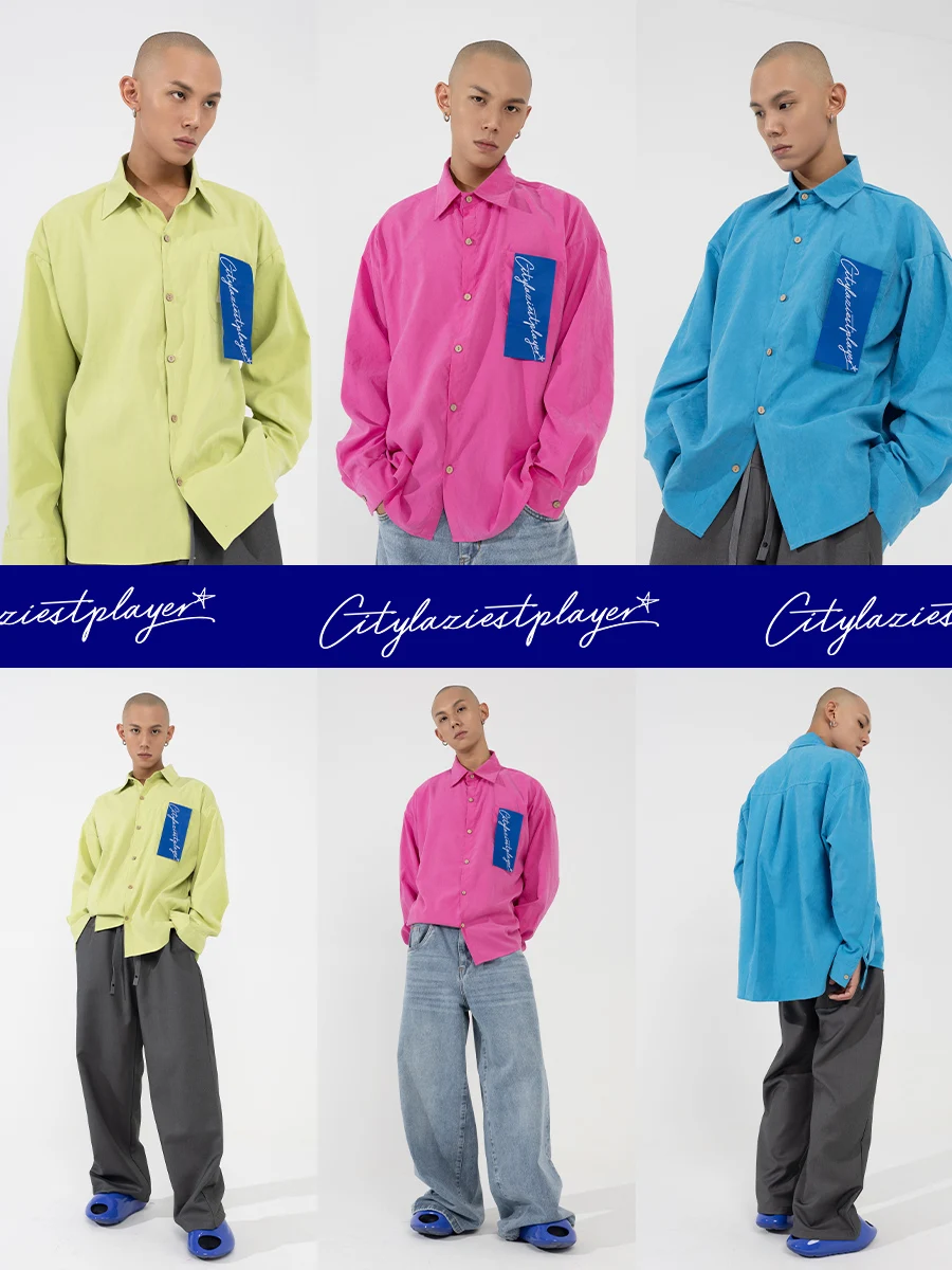 Long Sleeve Shirt Men's Loose Casual Patchwork Design Youth Trendy Polyester Cotton Blend Four Seasons Wear Iron Free Shirt
Long Sleeve Shirt Men's Loose Casual Patchwork Design Youth Trendy Polyester Cotton Blend Four Seasons Wear Iron Free Shirt
