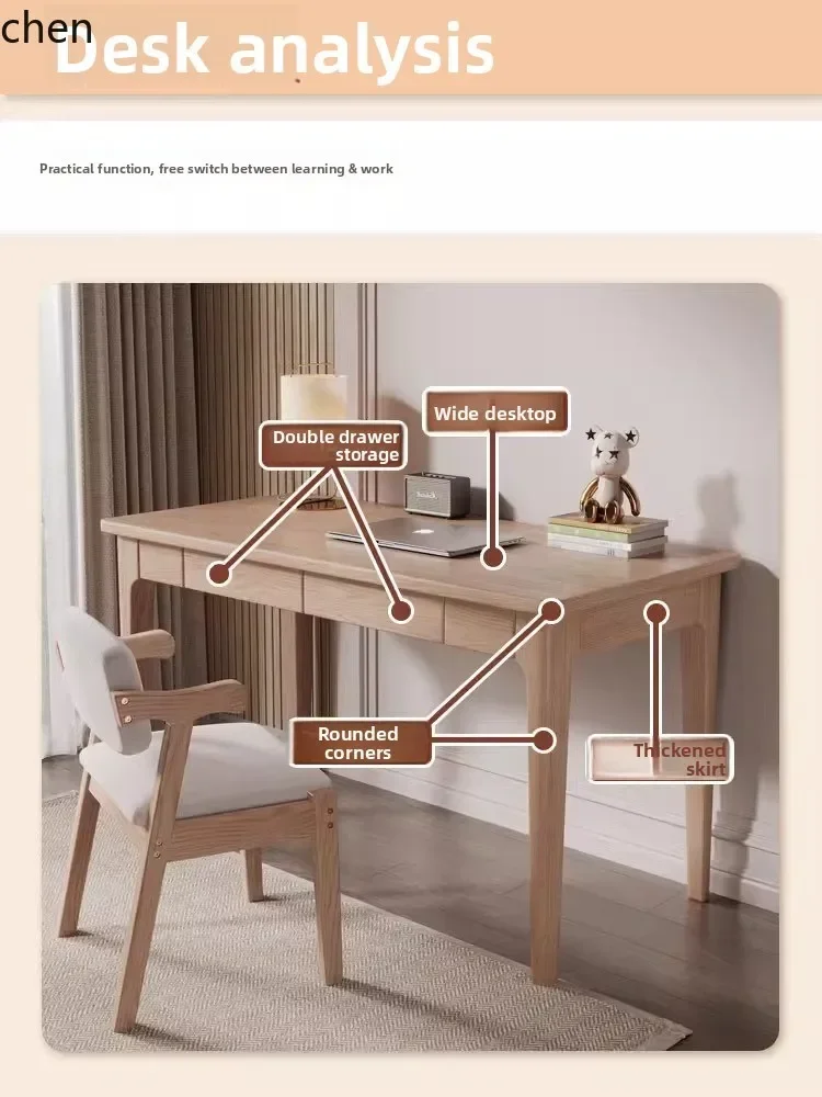 TQH7.2 solid wood small apartment desk computer desk writing desk
TQH7.2 solid wood small apartment desk computer desk writing desk