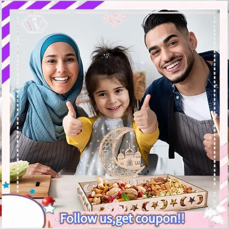 Premium Ramadan Plate Eid Mubarak Tray Kit Wooden Tray Kit Table Decoration For Dessert Snacks Serving Tray With Moon And Star P
Premium Ramadan Plate Eid Mubarak Tray Kit Wooden Tray Kit Table Decoration For Dessert Snacks Serving Tray With Moon And Star P