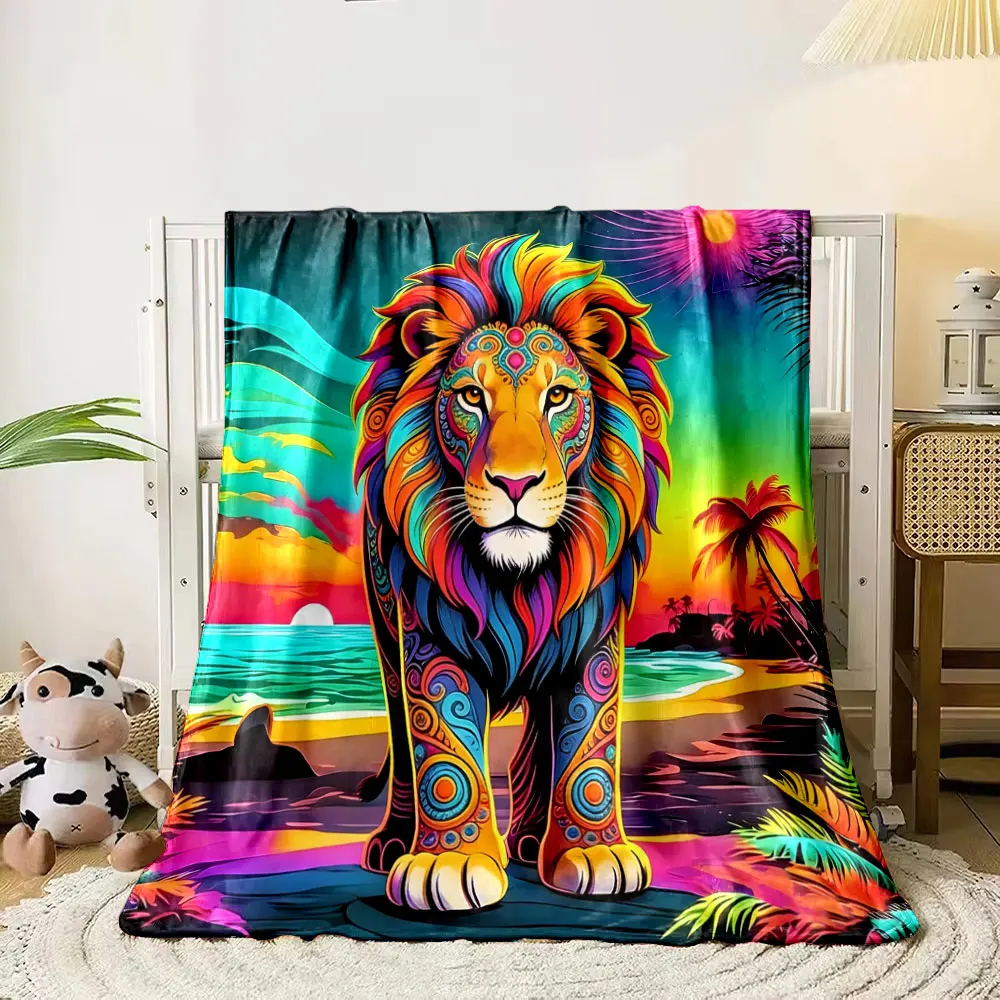 1PC Animals in Rainbow Gradient Color Art Print Blankets Adult Children Warm Blankets Home Travel Soft Comfortable Blankets
1PC Animals in Rainbow Gradient Color Art Print Blankets Adult Children Warm Blankets Home Travel Soft Comfortable Blankets