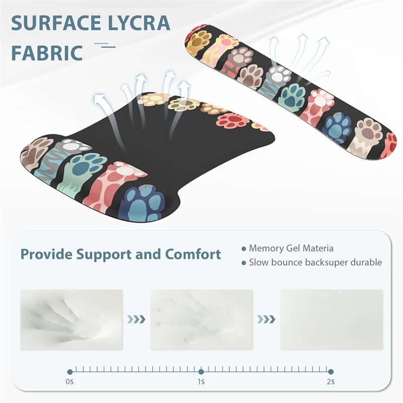 3 In 1 Mouse Pad Sets With Keyboard Wrist Rest Support, Memory Foam Keyboard Set Mousepad With Wrist Rest
3 In 1 Mouse Pad Sets With Keyboard Wrist Rest Support, Memory Foam Keyboard Set Mousepad With Wrist Rest