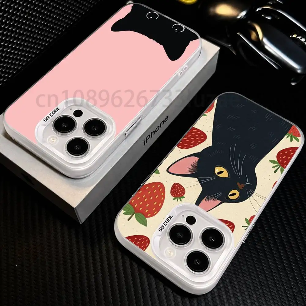 A Black Cat For iPhone 17 16 15 11 Pro Max 13 12 Mini 14 Plus Pls Ps large hole thin lightweight coque point square
A Black Cat For iPhone 17 16 15 11 Pro Max 13 12 Mini 14 Plus Pls Ps large hole thin lightweight coque point square