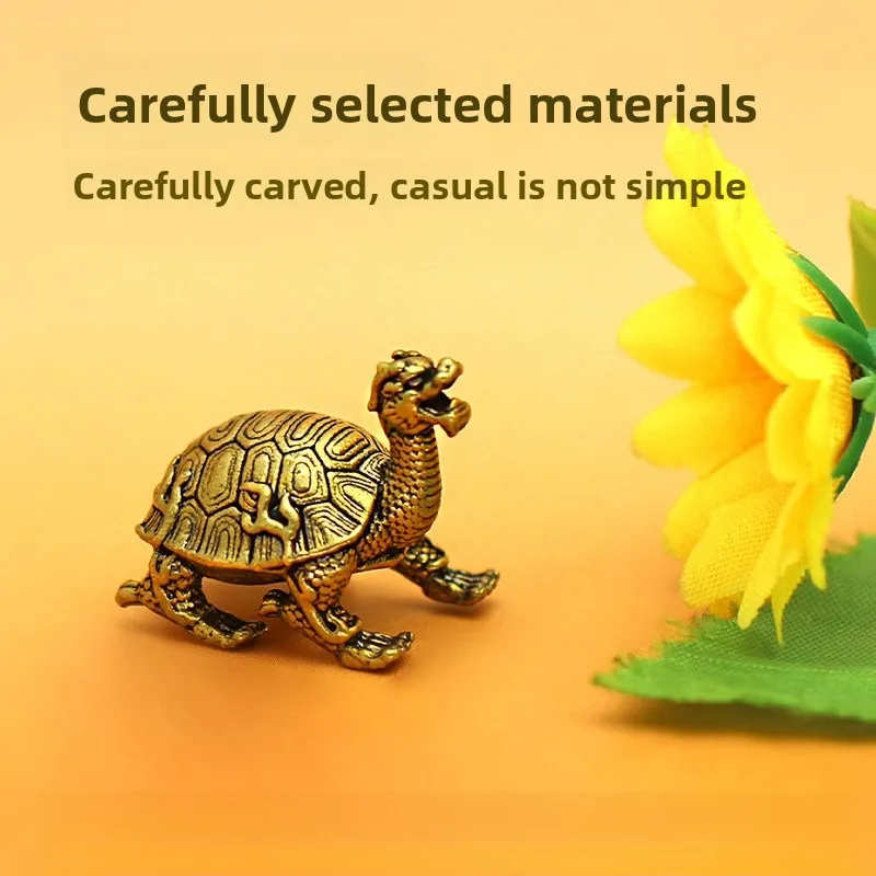 Bronze Craft Dragon Turtle Amulet Small Sculpture Longevity Good Luck Symbol Market Cultural Creative Item Antique Finish
Bronze Craft Dragon Turtle Amulet Small Sculpture Longevity Good Luck Symbol Market Cultural Creative Item Antique Finish
