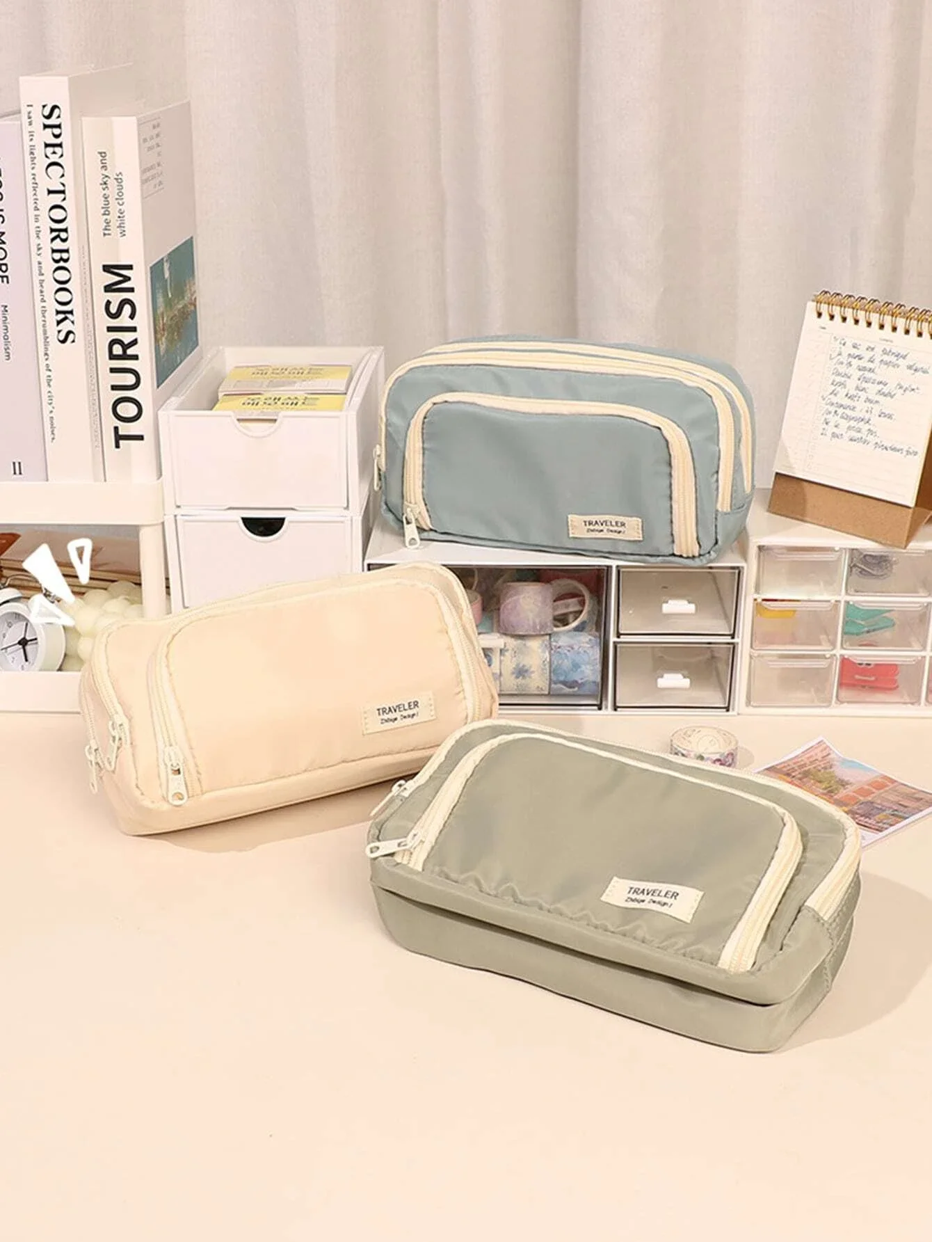 Large Capacity Pencil Case Portable Handheld Pen Bag for Students, Teenagers, and Adults - Perfect School and Office Organizer
Large Capacity Pencil Case Portable Handheld Pen Bag for Students, Teenagers, and Adults - Perfect School and Office Organizer