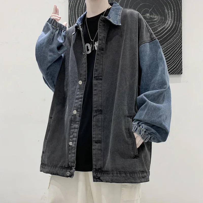Jacket Men Cowboy New Loose Denim Male Coat Retro Streetwear Korean Style Patchwork Casual Jacket Autumn Tide Jackets Denim 2023
Jacket Men Cowboy New Loose Denim Male Coat Retro Streetwear Korean Style Patchwork Casual Jacket Autumn Tide Jackets Denim 2023