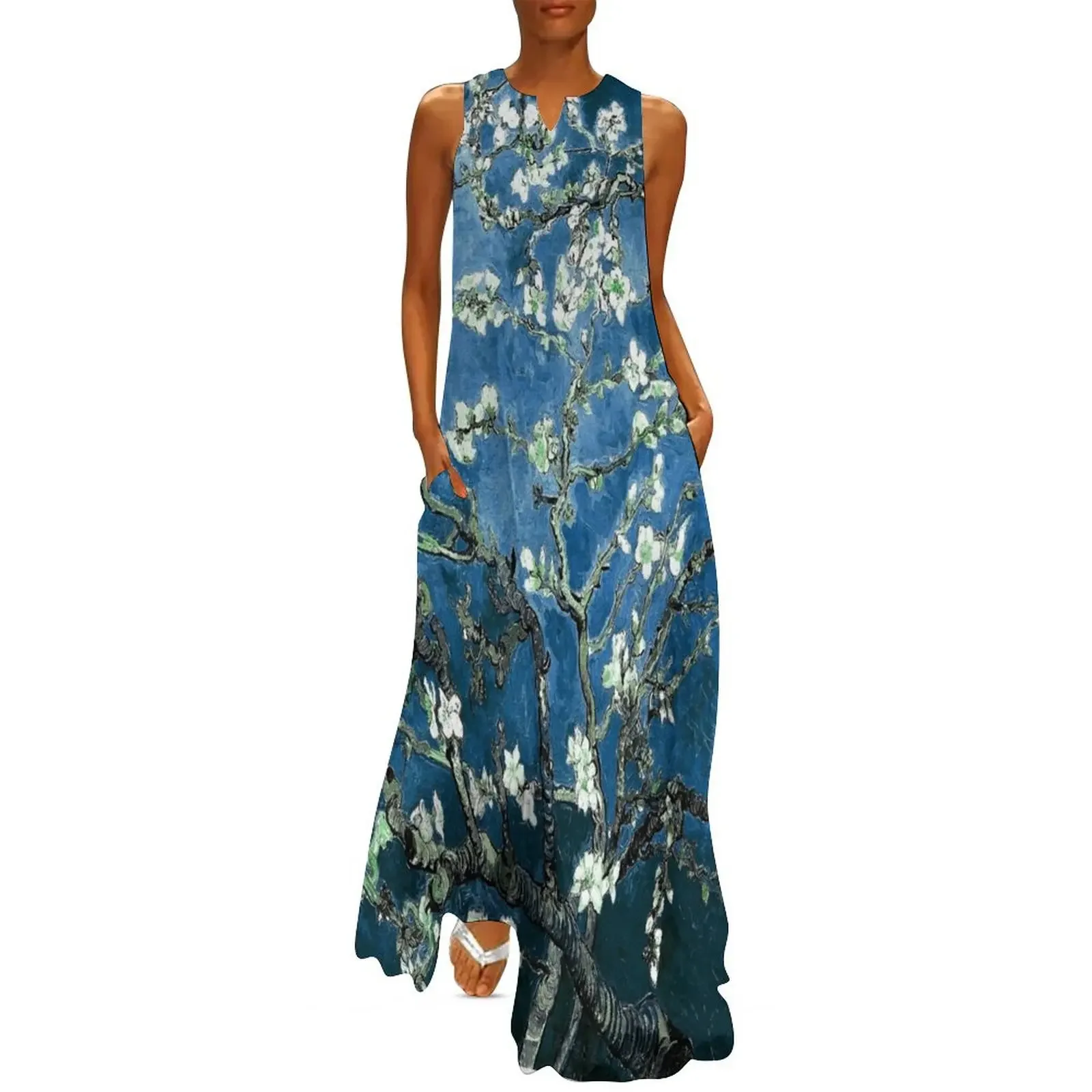Van Gogh Almond Blossoms Deep Ocean Blue Long Dress elegant women's dresses sale elegant dress Female clothing Dress
Van Gogh Almond Blossoms Deep Ocean Blue Long Dress elegant women's dresses sale elegant dress Female clothing Dress
