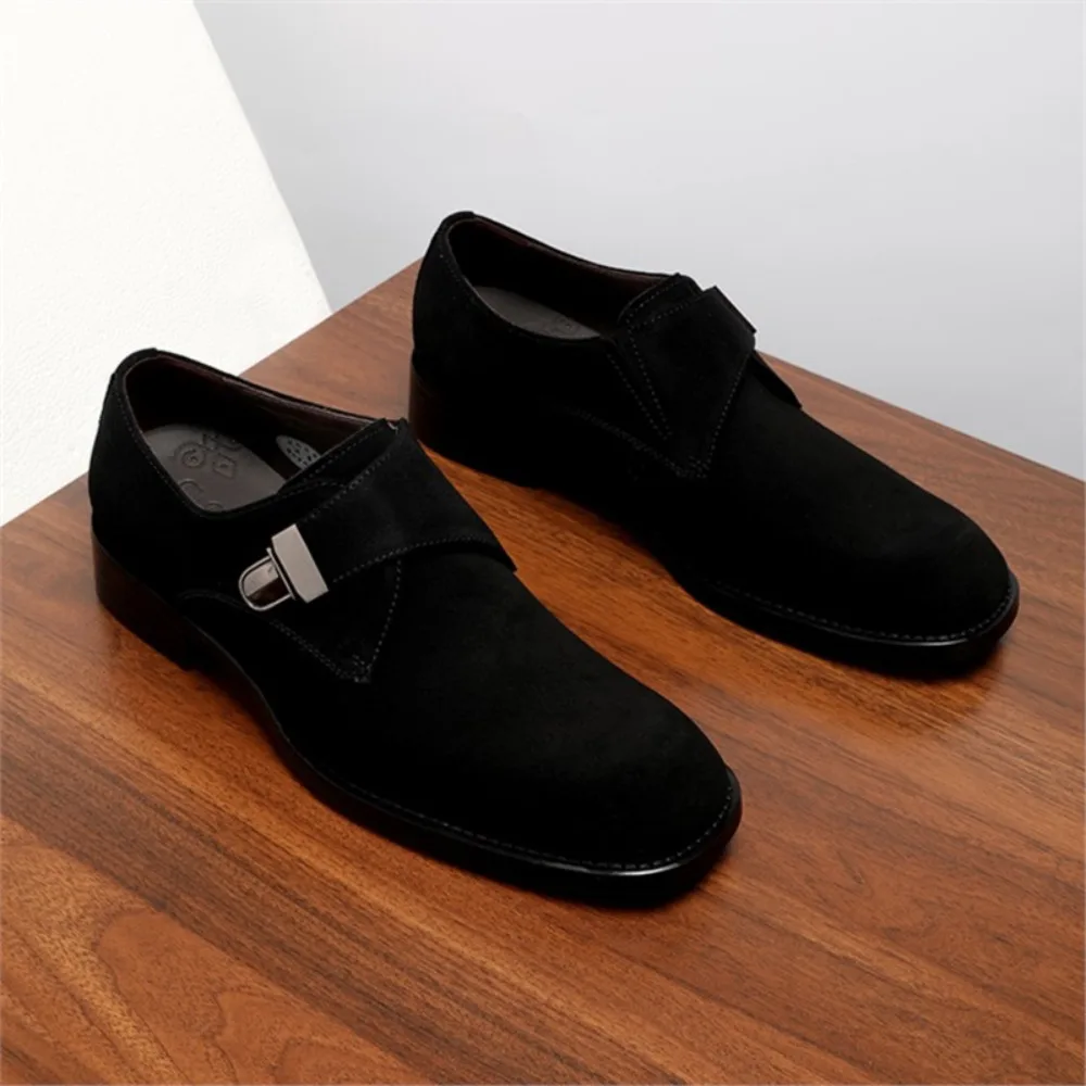 Genuine Leather Suede Square Toe Slip On Men's Dress Shoes Low Top Breathable Versatile Business Casual Leather Shoes Summer
Genuine Leather Suede Square Toe Slip On Men's Dress Shoes Low Top Breathable Versatile Business Casual Leather Shoes Summer