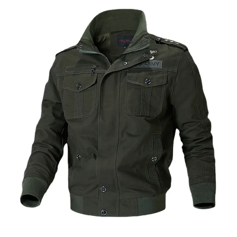 European and American Men's Autumn Jacket Coat, Washed Pure Cotton Military Thin Style Jacket, Large Size Coat
European and American Men's Autumn Jacket Coat, Washed Pure Cotton Military Thin Style Jacket, Large Size Coat