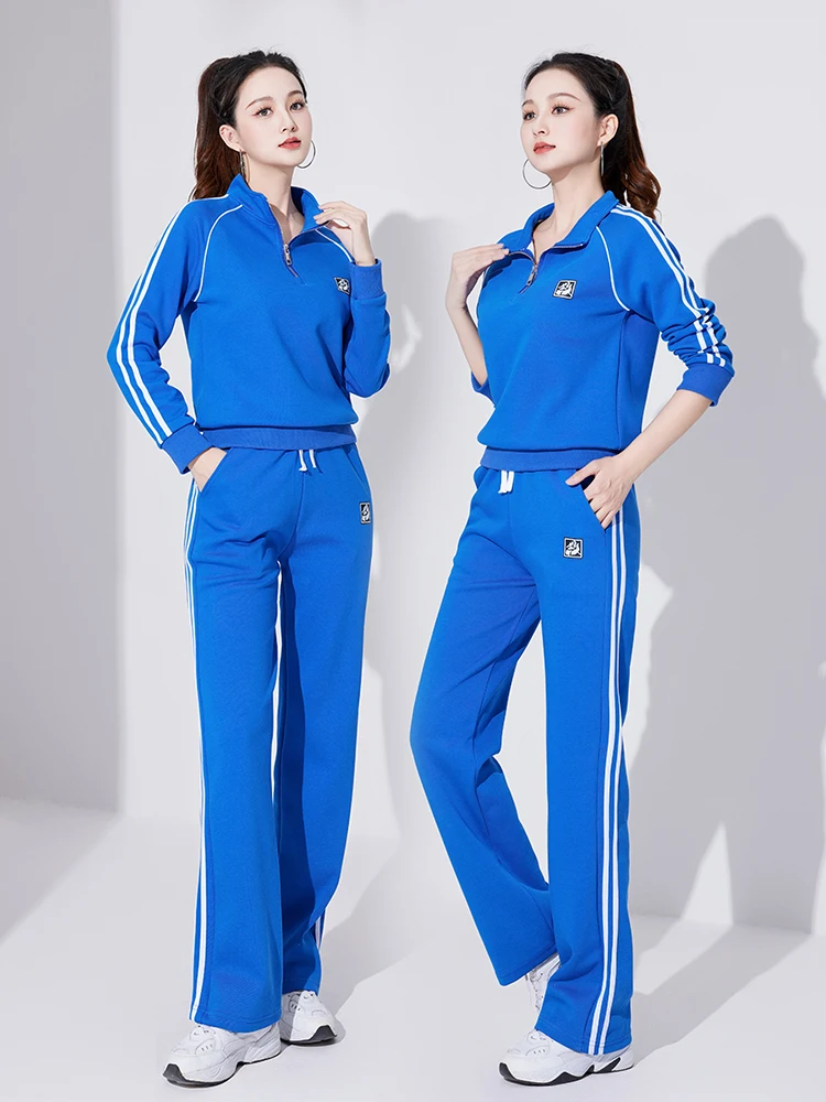 Весенне-осенний повседневный модный синий квадратный танцевальный комплект для фитнеса, комплект из двух предметов, длинный свеч, хлопок, полиэстер, спандекс, молния
Весенне-осенний повседневный модный синий квадратный танцевальный комплект для фитнеса, комплект из двух предметов, длинный свеч, хлопок, полиэстер, спандекс, молния