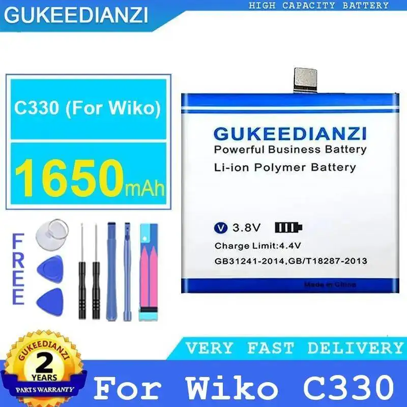 Mobile Phone Battery 1650mAh Reliable Replacement For Wiko C330 High Compatibility
Mobile Phone Battery 1650mAh Reliable Replacement For Wiko C330 High Compatibility