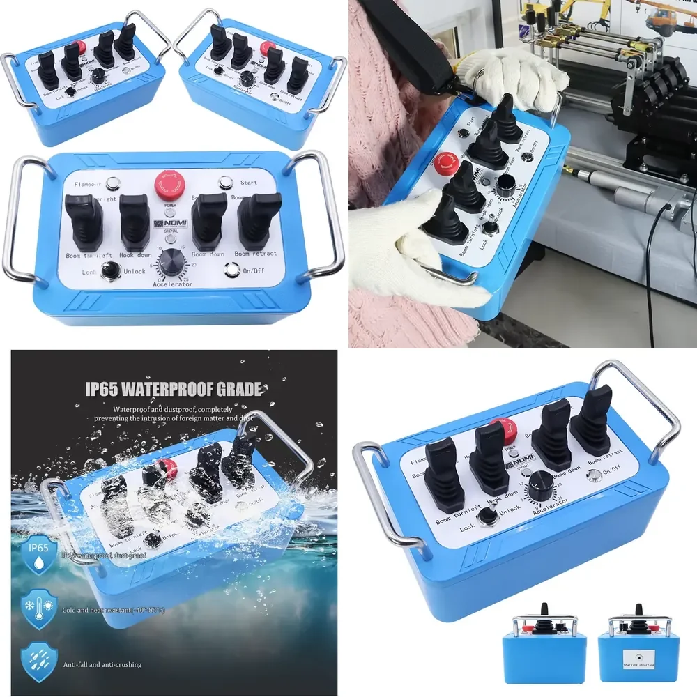 Factory Priced 4-Function Hydraulic Joystick Solenoid Valve Smart Remote Control Kit for Industrial Use in Crane and
Factory Priced 4-Function Hydraulic Joystick Solenoid Valve Smart Remote Control Kit for Industrial Use in Crane and