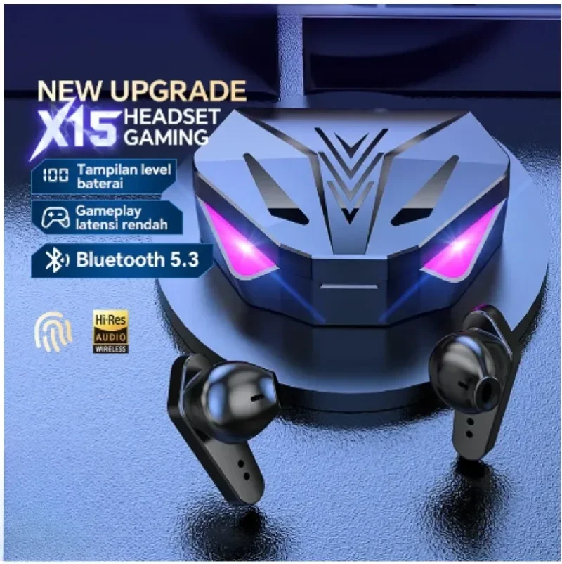Original X15 TWS Wireless Headphones Game Bluetooth Headphones with Microphone Noise Reduction High Fidelity Bass Earphones
Original X15 TWS Wireless Headphones Game Bluetooth Headphones with Microphone Noise Reduction High Fidelity Bass Earphones