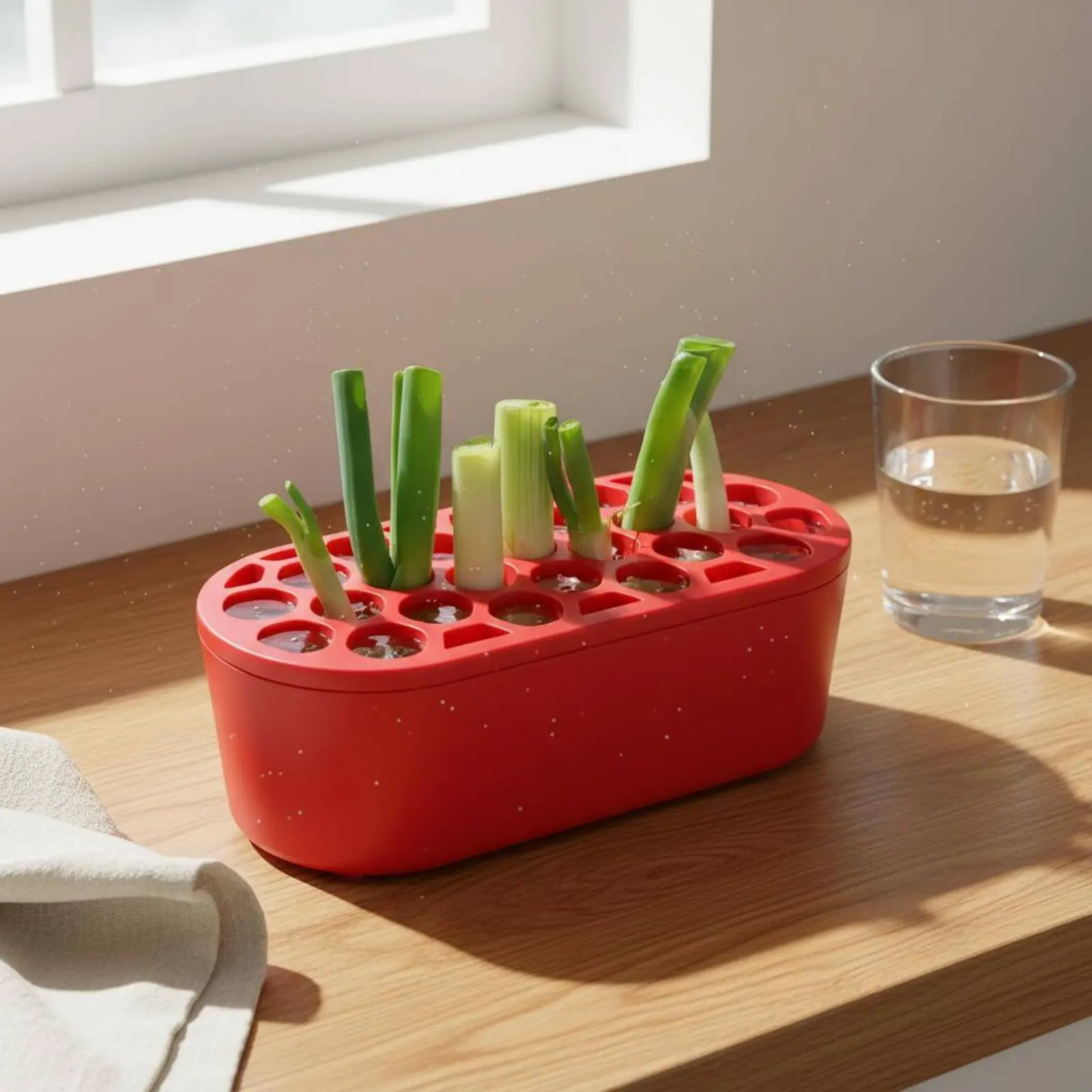 Green Onion Regrower Regrow Herbs Scallion Growing Box Plant Regrowth Container Easy to Use Kitchen Gadget for Gardeners
Green Onion Regrower Regrow Herbs Scallion Growing Box Plant Regrowth Container Easy to Use Kitchen Gadget for Gardeners