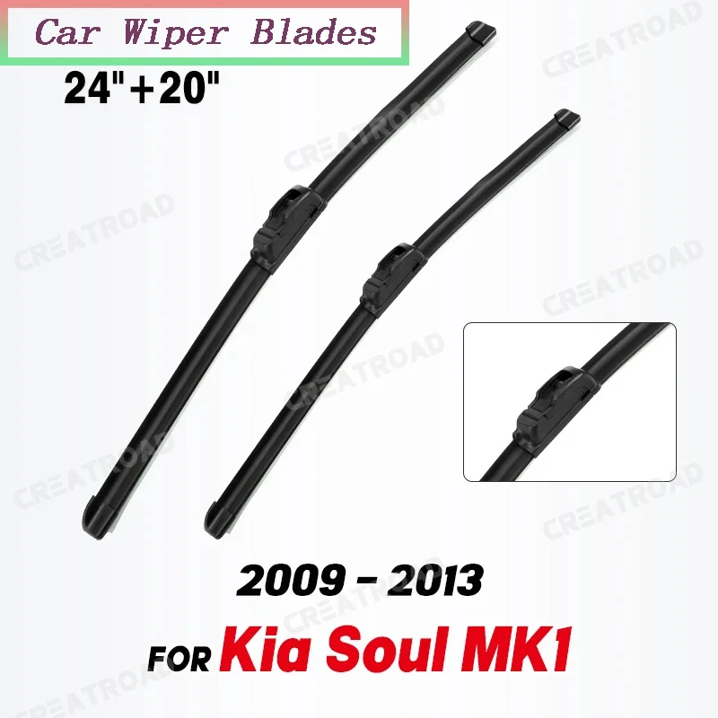 Wiper LHD Front Wiper Blades For Kia Soul MK1 2009 - 2013 Windshield Windscreen Clean Window Car Rain Brushes 24"+20"
Wiper LHD Front Wiper Blades For Kia Soul MK1 2009 - 2013 Windshield Windscreen Clean Window Car Rain Brushes 24"+20"