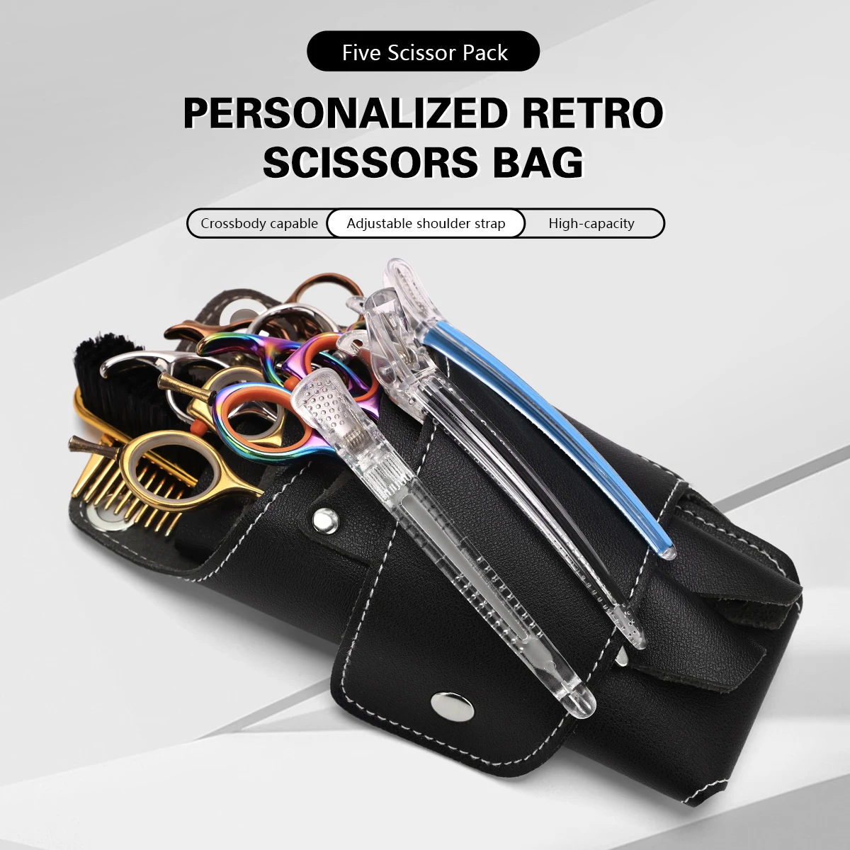 Barbershop Hairdressing Scissors Clips Comb Bag Professional Portable PU Leather Tools Waist Pouch Salon Hairdresser Accessories
Barbershop Hairdressing Scissors Clips Comb Bag Professional Portable PU Leather Tools Waist Pouch Salon Hairdresser Accessories