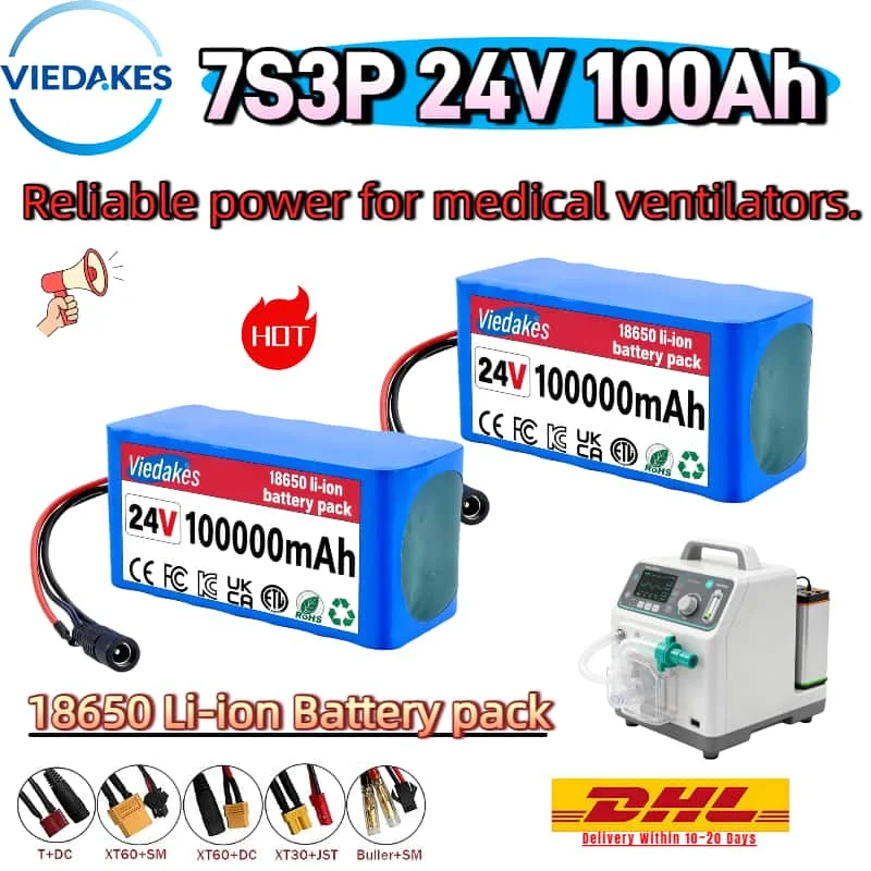 Самый продаваемый литиевый аккумулятор 7S3P 24 В 100 Ач, резервная мощность бестселлера для медицинских вентиляторов, родный выбор для ухода за критиками
Самый продаваемый литиевый аккумулятор 7S3P 24 В 100 Ач, резервная мощность бестселлера для медицинских вентиляторов, родный выбор для ухода за критиками