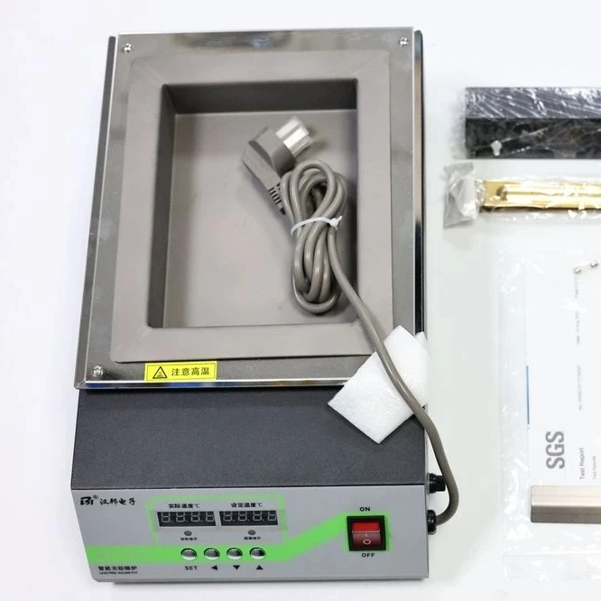 SPA-T2015 Pure Titanium Soldering Furnace Square Immersion Tin Digital Display Adjustable Temperature Tin Pot Immersion Welding
SPA-T2015 Pure Titanium Soldering Furnace Square Immersion Tin Digital Display Adjustable Temperature Tin Pot Immersion Welding