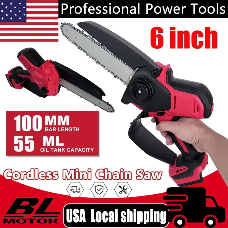 Подходит для цепной пилы Milwaukee, мини-аккумуляторная электрическая пила, ручная садовая бензопила, электроинструмент для резки древесины для батареи 18 В
Подходит для цепной пилы Milwaukee, мини-аккумуляторная электрическая пила, ручная садовая бензопила, электроинструмент для резки древесины для батареи 18 В