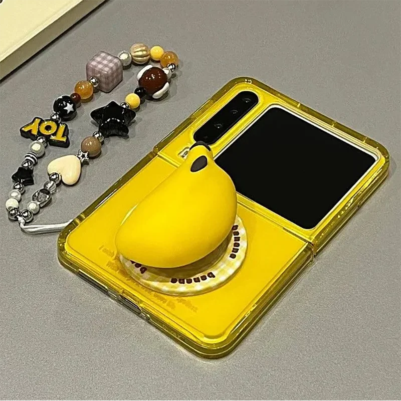 Cute Yellow Magnetic Banana Stand Phone Case For Samsung Z Flip6 5/MixFlip/Pura X/P50Pocket Foldable Case With Beaded Lanyard
Cute Yellow Magnetic Banana Stand Phone Case For Samsung Z Flip6 5/MixFlip/Pura X/P50Pocket Foldable Case With Beaded Lanyard