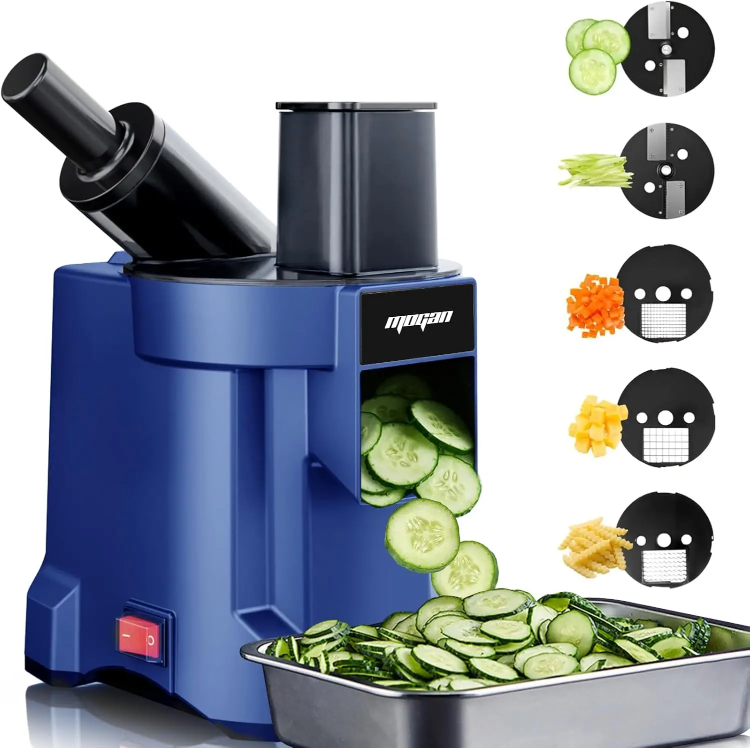 5-In-1 Electric Vegetable Cutter, Commercial Vegetable Slicer Fruit Slicer Machine, Veggie Food Processor Dicer Chopper Stainles
5-In-1 Electric Vegetable Cutter, Commercial Vegetable Slicer Fruit Slicer Machine, Veggie Food Processor Dicer Chopper Stainles