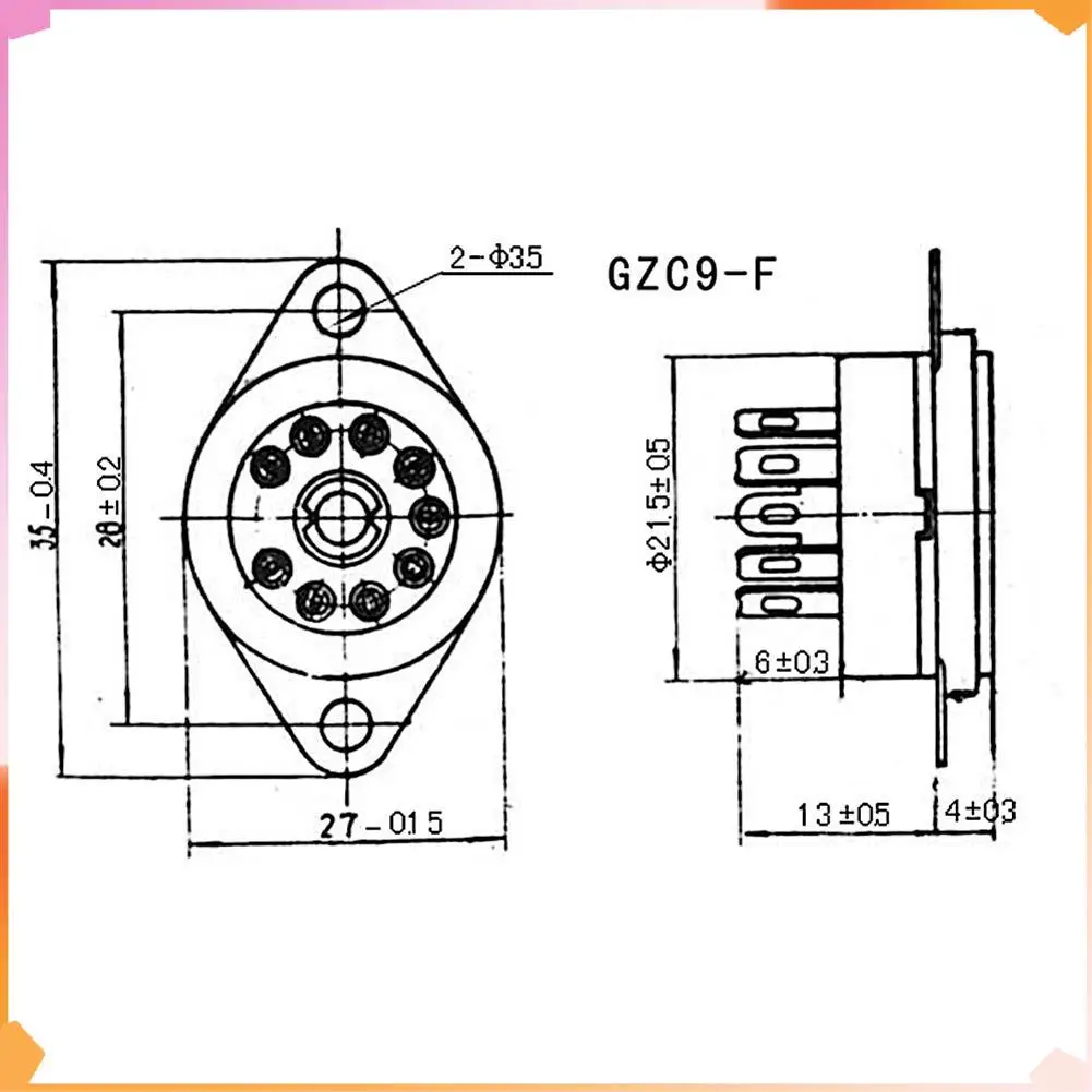 B94A 10 шт. GZC9-F B9A новые 9-контактные розетки для трубок с покрытием, подходят для 12Ax7/12Au7/12AT7
B94A 10 шт. GZC9-F B9A новые 9-контактные розетки для трубок с покрытием, подходят для 12Ax7/12Au7/12AT7