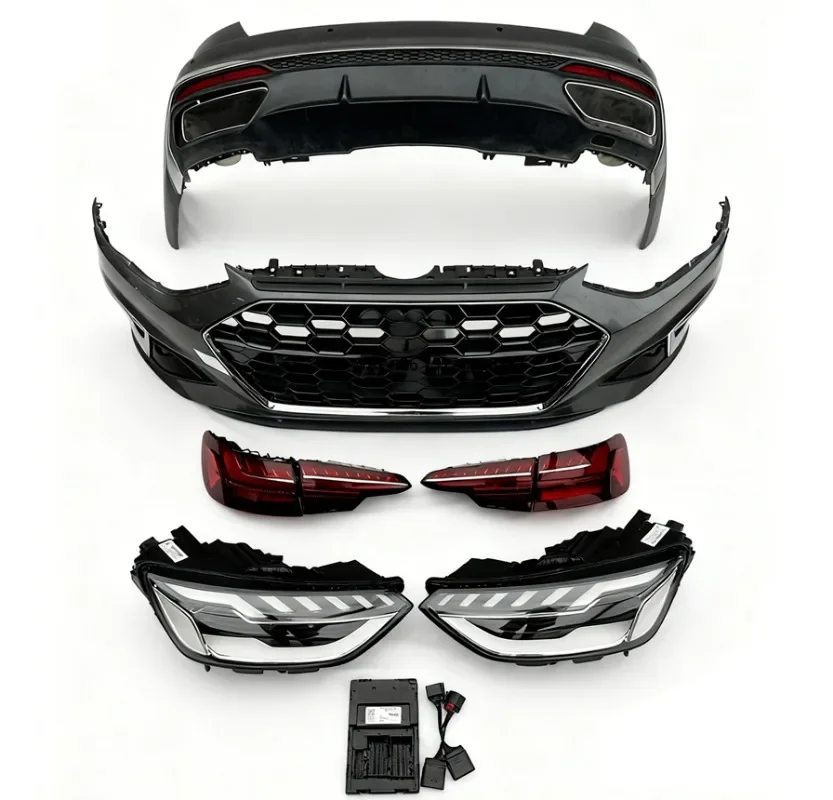 Car 2017-2019 A4 S4 B9 Upgraded 2023 RS4 B9.5 Style Front Rear Bumpers Full Body Kit for A4 S4 B9 2017 2018 2019
Car 2017-2019 A4 S4 B9 Upgraded 2023 RS4 B9.5 Style Front Rear Bumpers Full Body Kit for A4 S4 B9 2017 2018 2019