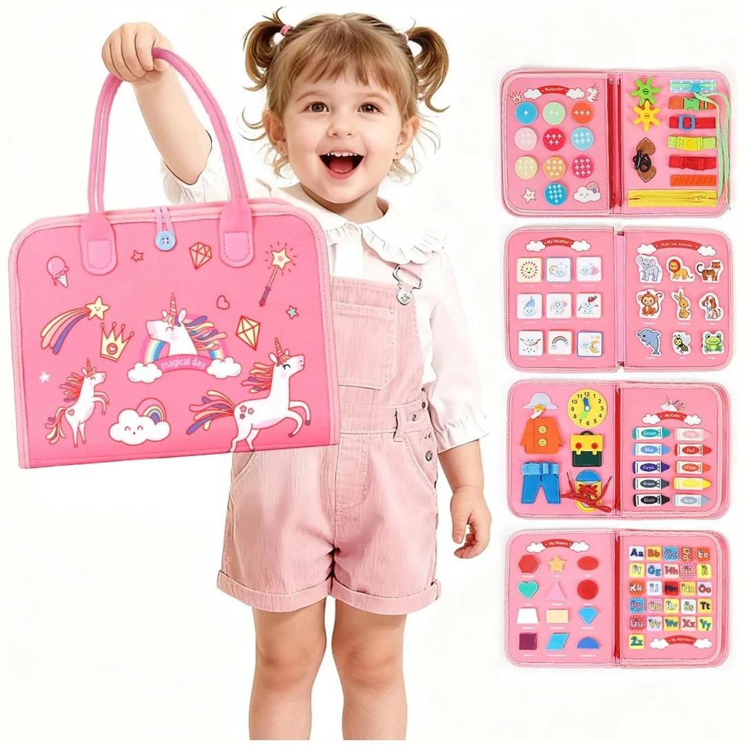 Busy Board Montessori Toys for Toddler Girl Birthday Gifts, Busy Book Sensory Toys for Toddlers, Learning Educational Toddler
Busy Board Montessori Toys for Toddler Girl Birthday Gifts, Busy Book Sensory Toys for Toddlers, Learning Educational Toddler