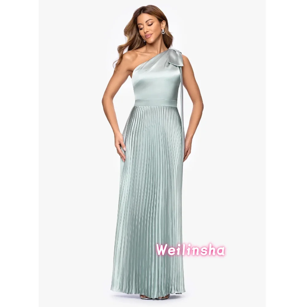 One Shoulder Mother of The Bride Dress With Bow Pleated A Line Mother Dresses Formal Occasion Gown
One Shoulder Mother of The Bride Dress With Bow Pleated A Line Mother Dresses Formal Occasion Gown 