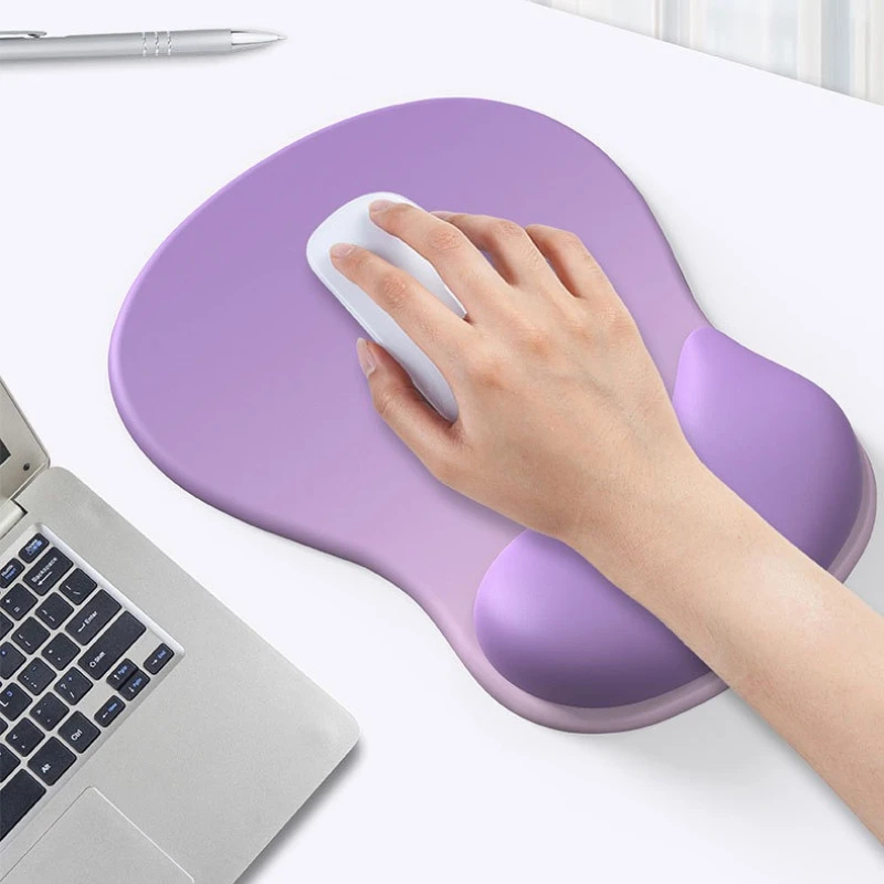 Ergonomic Design Non-Slip Silicone Wrist Rest Mouse Pad Fashion Simple Thicken Computer Accessory for Wrist Protection
