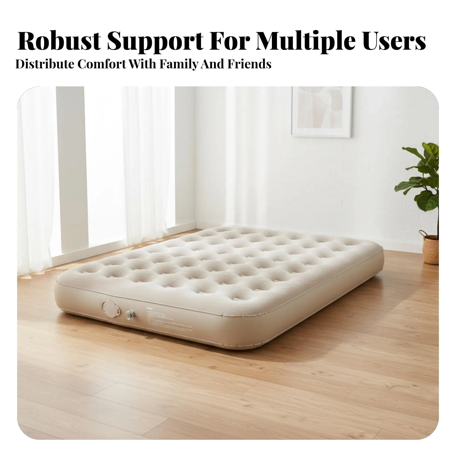 Inflatable Mattress, Foldable, Thickened, Automatic Air Inflator, Home & Outdoor Camping, Sleeping Pad for Adults
Inflatable Mattress, Foldable, Thickened, Automatic Air Inflator, Home & Outdoor Camping, Sleeping Pad for Adults