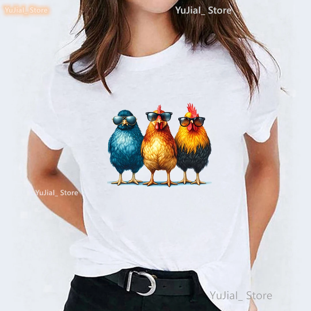 Cool Chicken Printed T Shirt Women Clothes 2024 Summer Fashion Tshirt Femme Harajuku Kawaii Shirt Funny T-Shirt
Cool Chicken Printed T Shirt Women Clothes 2024 Summer Fashion Tshirt Femme Harajuku Kawaii Shirt Funny T-Shirt