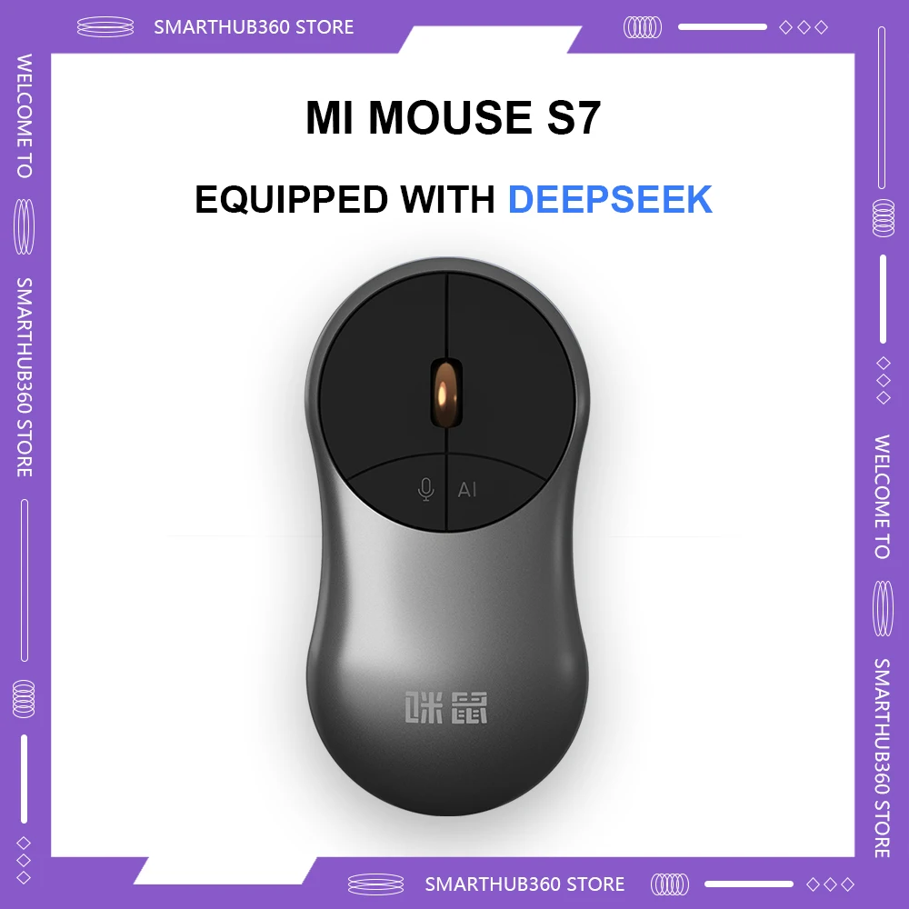 Mi Mouse S7 Deepseek AI Intelligent Voice Mouse Wireless Bluetooth Metal Sound-controlled Customize Mouse Intelligent Office
Mi Mouse S7 Deepseek AI Intelligent Voice Mouse Wireless Bluetooth Metal Sound-controlled Customize Mouse Intelligent Office