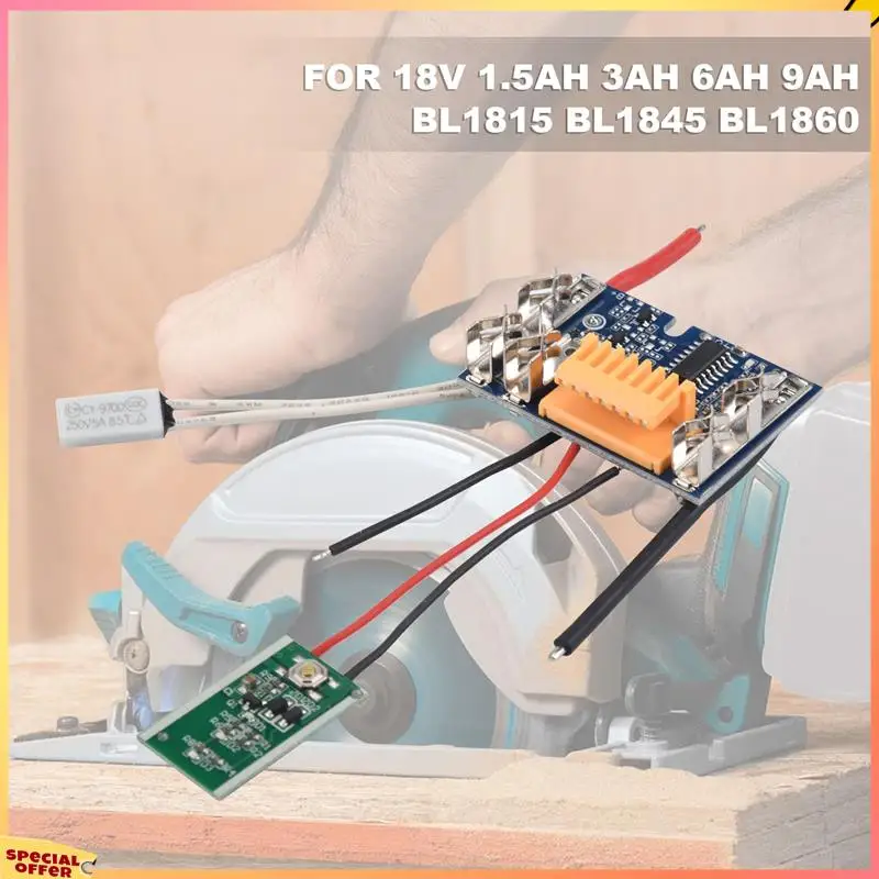 ABFI 3Pcs BL1830 Li- Battery PCB Charging Protection Circuit Board For 18V 1.5Ah 3Ah 6Ah 9Ah BL1815 BL1845 BL1860
ABFI 3Pcs BL1830 Li- Battery PCB Charging Protection Circuit Board For 18V 1.5Ah 3Ah 6Ah 9Ah BL1815 BL1845 BL1860