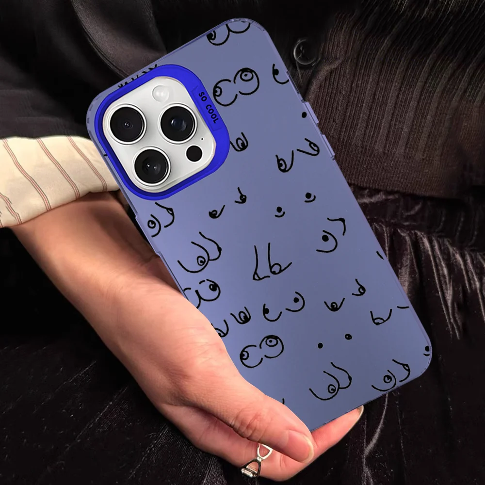 Boobs Art Print Phone Case For IPhone 16 15 14 13 12 11 Pro Max X XR XSMAX 8 7 Plus Matte Shockproof Back Cover
Boobs Art Print Phone Case For IPhone 16 15 14 13 12 11 Pro Max X XR XSMAX 8 7 Plus Matte Shockproof Back Cover
