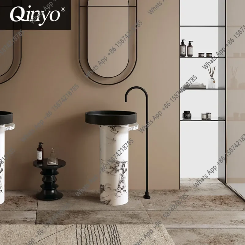 X25 Creative Column Basin Black And White Roots Marble Pattern Basin Hotel Light Luxury Column Wash Art Basin
X25 Creative Column Basin Black And White Roots Marble Pattern Basin Hotel Light Luxury Column Wash Art Basin