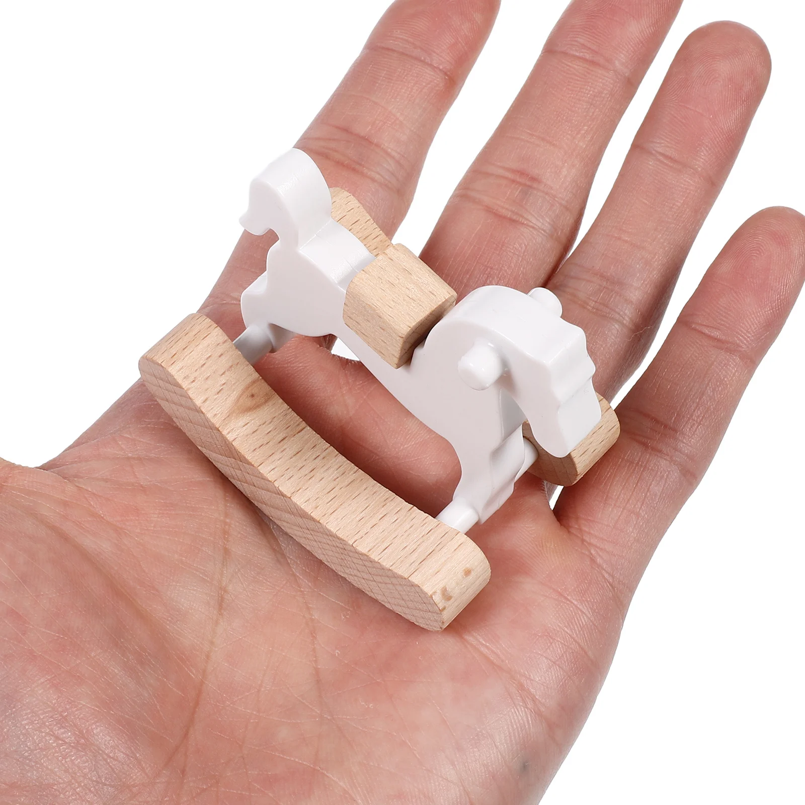 4Pcs Miniature Rocking Horse Natural Wood Dollhouse Furniture for Baby Room Decor Handmade Small Horse Chair Tabletop Ornament
4Pcs Miniature Rocking Horse Natural Wood Dollhouse Furniture for Baby Room Decor Handmade Small Horse Chair Tabletop Ornament