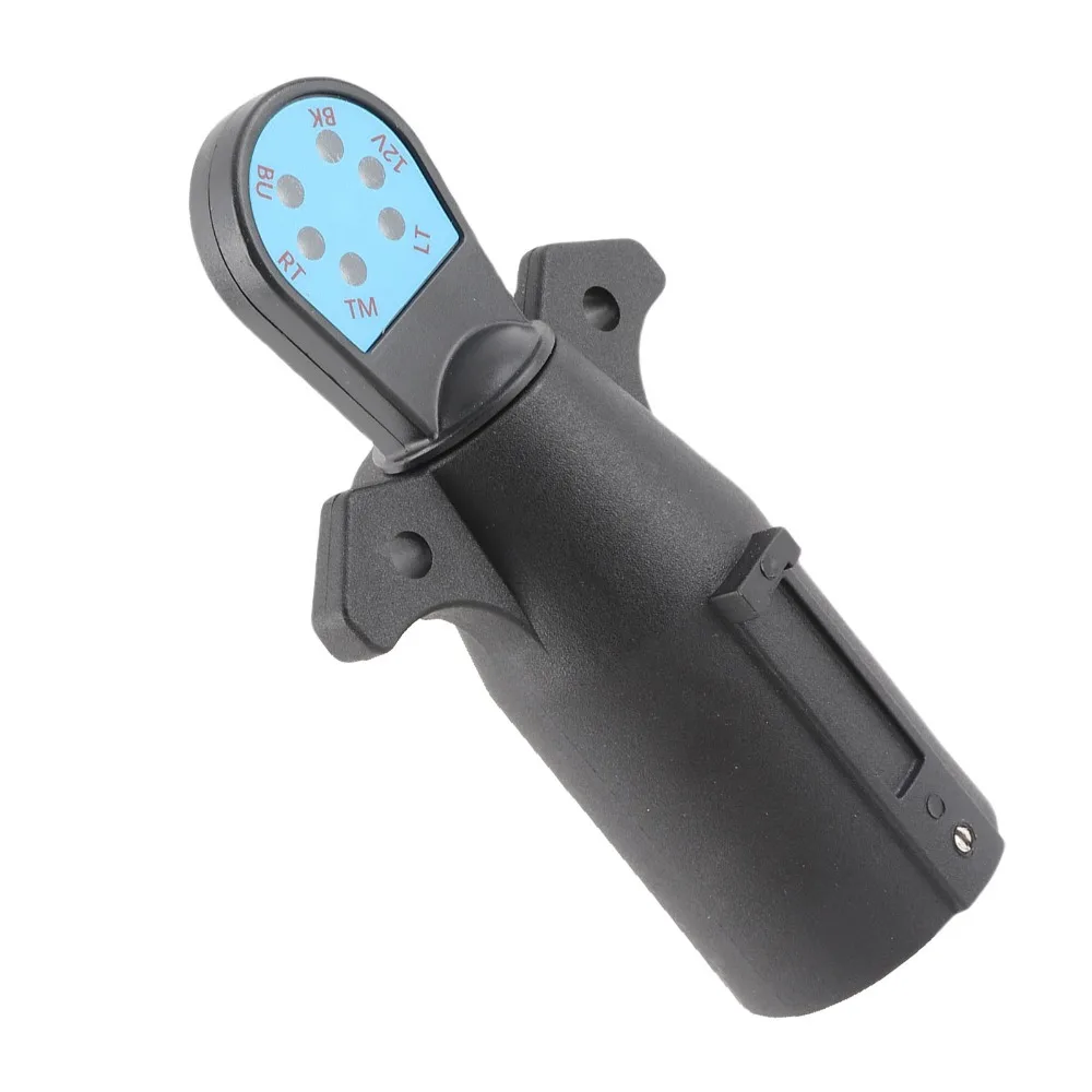 Тестер проводки 12 В, 7-контактный тестер буксировочного фонаря, 7-контактный тестер розетки, тестер вилки прицепа, тестер проводного кабеля, прицепы для автофургонов
Тестер проводки 12 В, 7-контактный тестер буксировочного фонаря, 7-контактный тестер розетки, тестер вилки прицепа, тестер проводного кабеля, прицепы для автофургонов