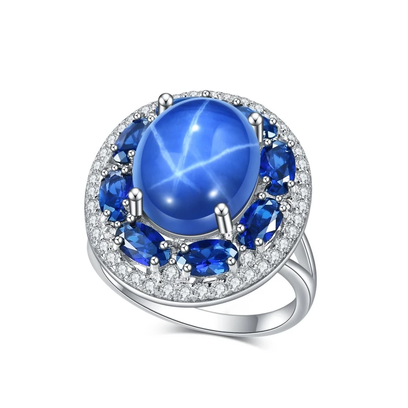 Кольцо Bellux Luxury Jewelry с синтетическим сапфиром в форме шестиконечной звезды, винтажный дизайн, серебро 925 пробы, синее кольцо.
Кольцо Bellux Luxury Jewelry с синтетическим сапфиром в форме шестиконечной звезды, винтажный дизайн, серебро 925 пробы, синее кольцо.