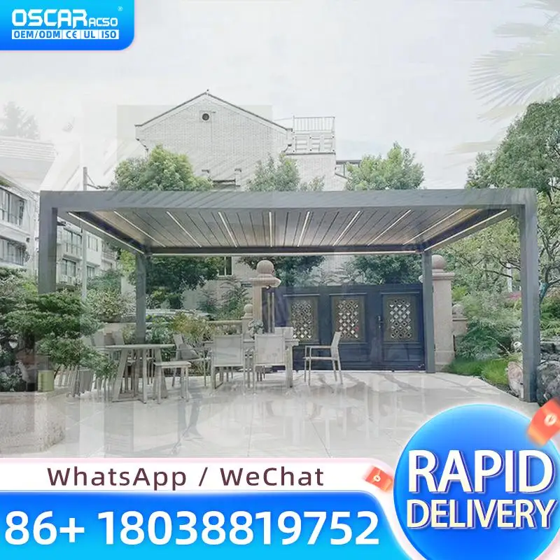 4x4 4x6 4x8 Remote Control Aluminum Louvered Pergola Gazebo for Backyard Garden Outdoor Use pergola
4x4 4x6 4x8 Remote Control Aluminum Louvered Pergola Gazebo for Backyard Garden Outdoor Use pergola
