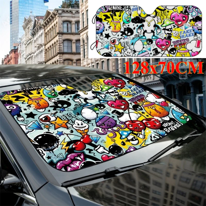 1PCS Doodle Sunshade Windscreen Car Front Windshield Window Sun Visor Accessories Covers,Interior Accessories
1PCS Doodle Sunshade Windscreen Car Front Windshield Window Sun Visor Accessories Covers,Interior Accessories