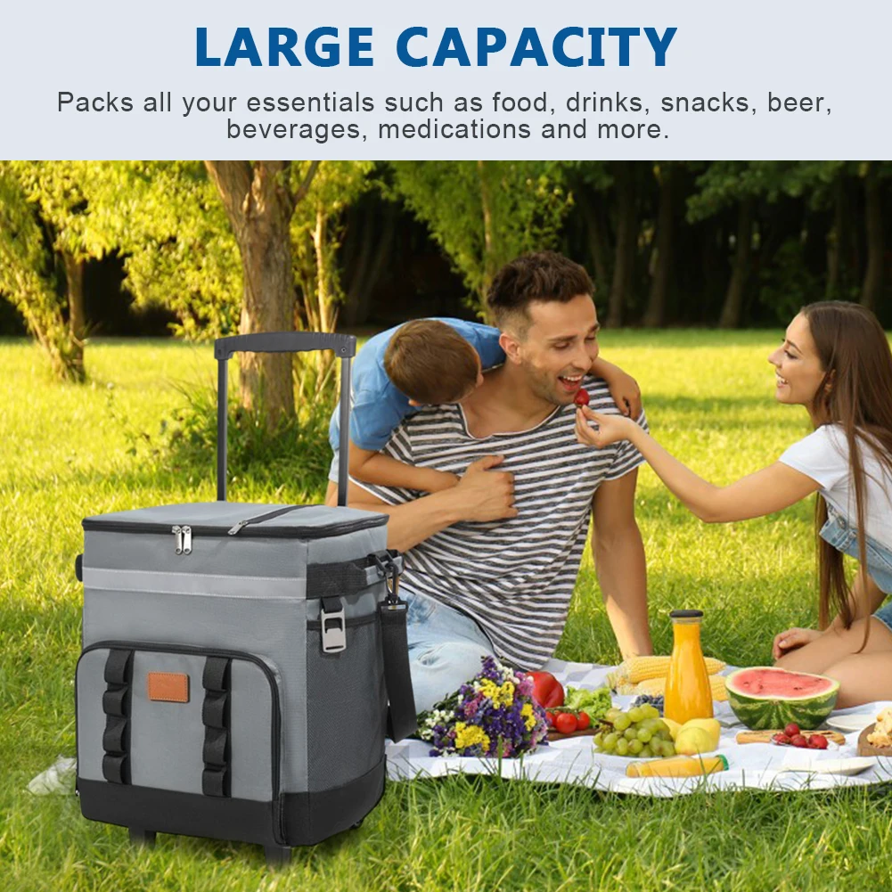 Picnic Trolley Box with Wheels Large Thermal Food Delivery Box Detachable Food Storage Container for Outdoor Car Travel&Takeout
Picnic Trolley Box with Wheels Large Thermal Food Delivery Box Detachable Food Storage Container for Outdoor Car Travel&Takeout