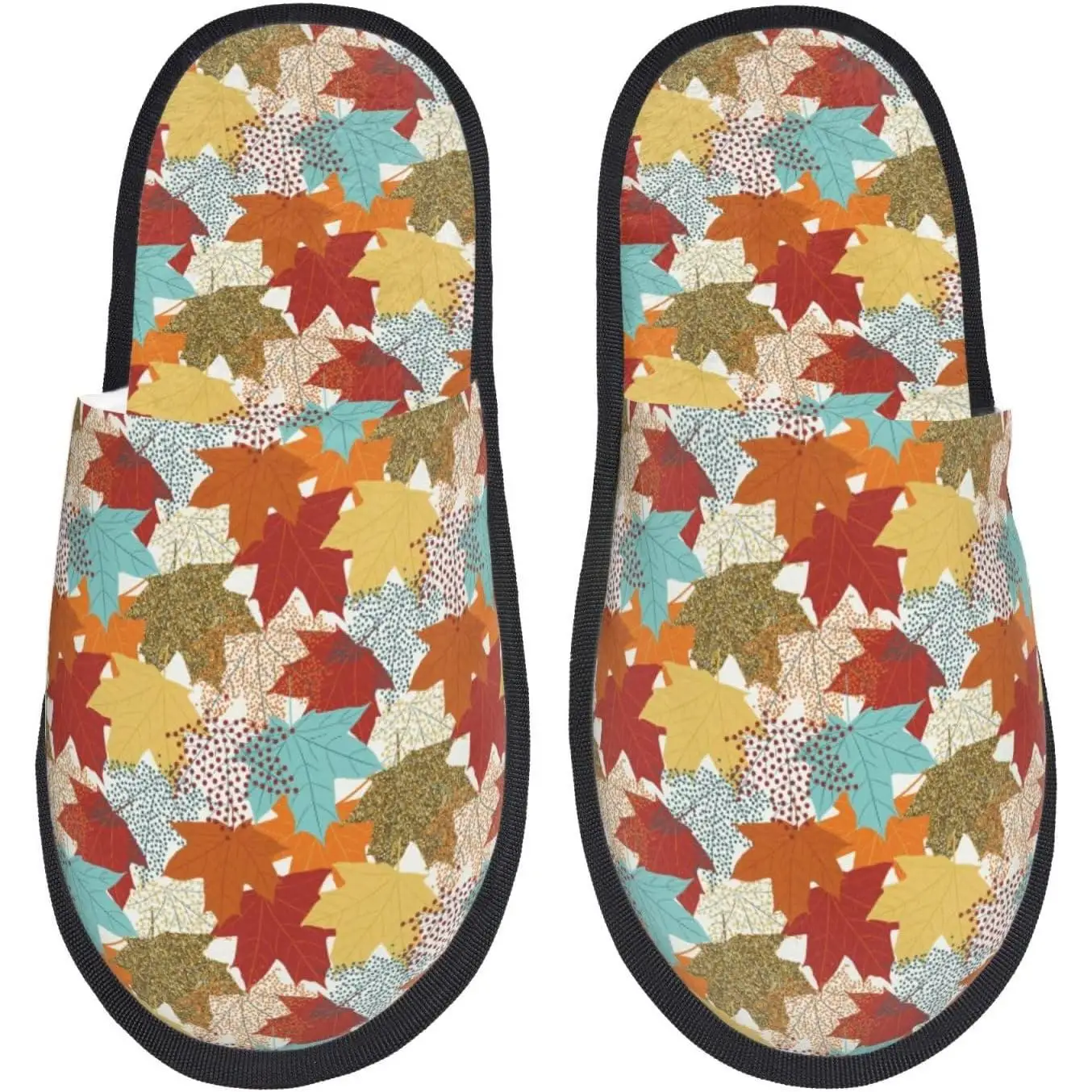 Осенние женские нечеткие без шнуровки с принтом кленовых листьев, домашние и уличные зимние домашние тапочки, гостевые тапочки для спальни, женские принты 
Осенние женские нечеткие без шнуровки с принтом кленовых листьев, домашние и уличные зимние домашние тапочки, гостевые тапочки для спальни, женские принты