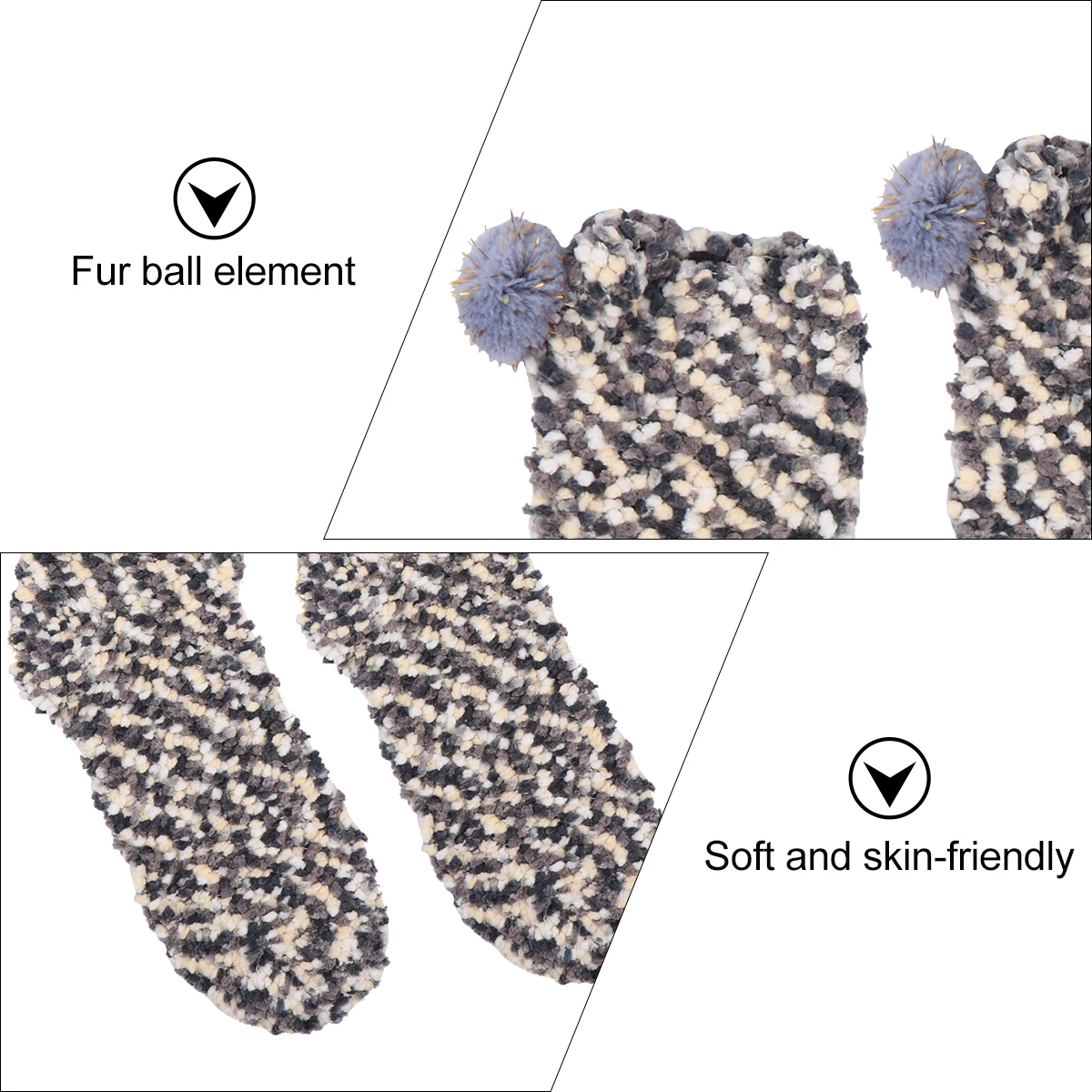 1 Pair Coral Fleece Thick Socks Gray One Size With Box Soft Cozy Comfortable Breathable Elastic Winter Socks
1 Pair Coral Fleece Thick Socks Gray One Size With Box Soft Cozy Comfortable Breathable Elastic Winter Socks