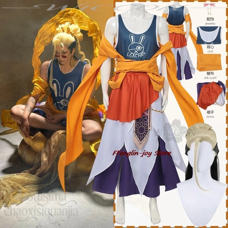 Carnival disfraz Recordd Anime Ragnarokk Cosplay Buddha Shaka Mythical Retro Clothing Vest Orange Scarf Sunglasses adulto mujer
Carnival disfraz Recordd Anime Ragnarokk Cosplay Buddha Shaka Mythical Retro Clothing Vest Orange Scarf Sunglasses adulto mujer