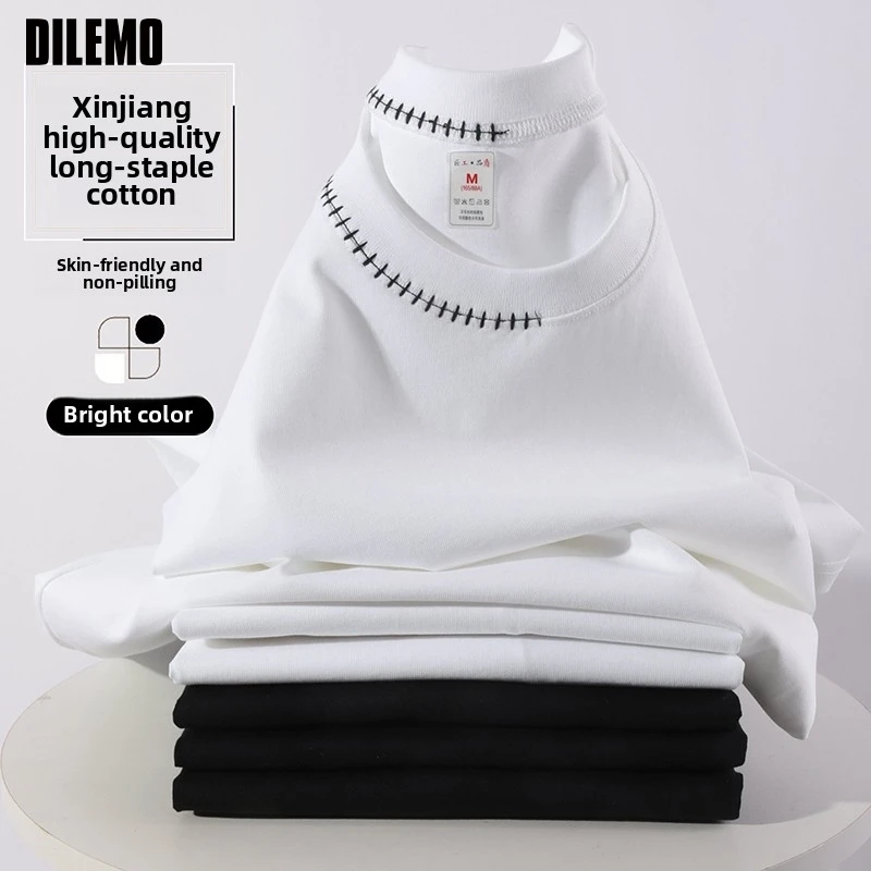 Top Grade 100 % Heavy Long-staple Cotton New Summer Brand Tops t Shirts Men 2025 Short Sleeve Casual Classic Fashion Men Clothes
Top Grade 100 % Heavy Long-staple Cotton New Summer Brand Tops t Shirts Men 2025 Short Sleeve Casual Classic Fashion Men Clothes