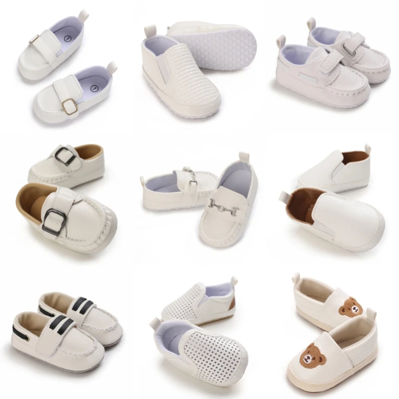 Spring and Autumn White Happy Shoes 0-12 Months Baby Rubber soled Anti slip Sneaker
Spring and Autumn White Happy Shoes 0-12 Months Baby Rubber soled Anti slip Sneaker